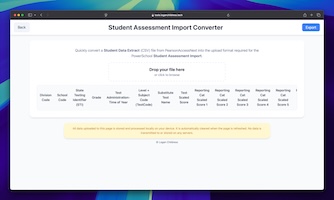 Student Assessment Import Converter